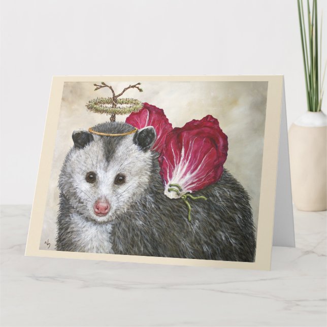 Cartão de Saudação Dobrado 8,5 x 11 (Angel Dan) (Frente)