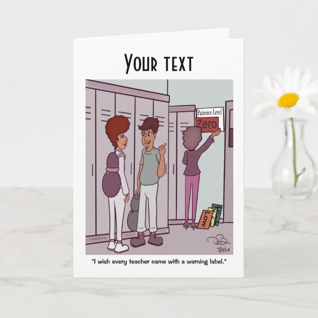 Cartão de saudação dobrado ao nível da doente (Planta pequena)