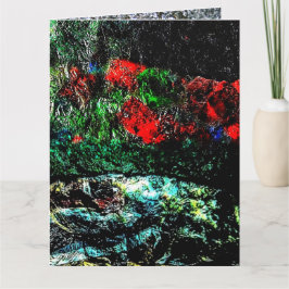 Cartão de saudação dobrado com abstrato textura,Te