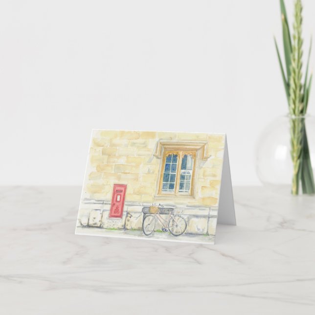 Cartão de saudação dobrado com arte original (Frente)