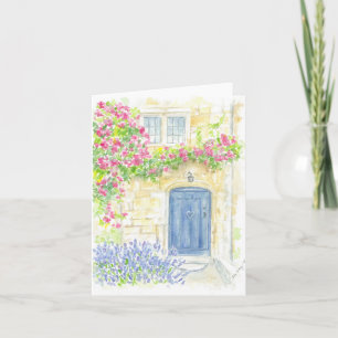 Cartão de saudação dobrado com arte original