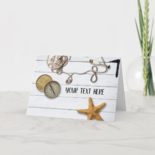 Cartão de Saudação Dobrado da Casa de Praia