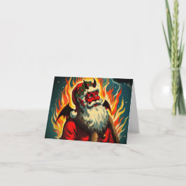 Cartão de Saudação Dobrado da Cláusula de satã