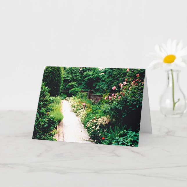 Cartão de saudação dobrado de 5" x 7" para o camin (Planta pequena)