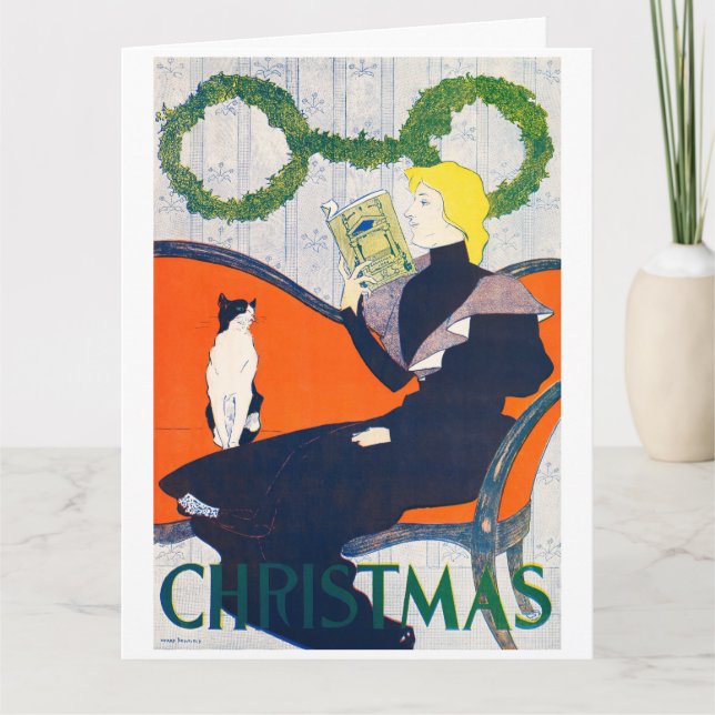 Cartão de Saudação Dobrado de Edward Penfield (Frente)