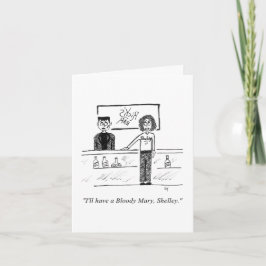 Cartão de saudação dobrado (dentro vazio)