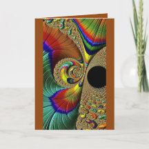 Cartão de saudação dobrado - Dentro Vazio