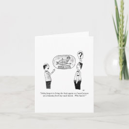 Cartão de saudação dobrado (dentro vazio)