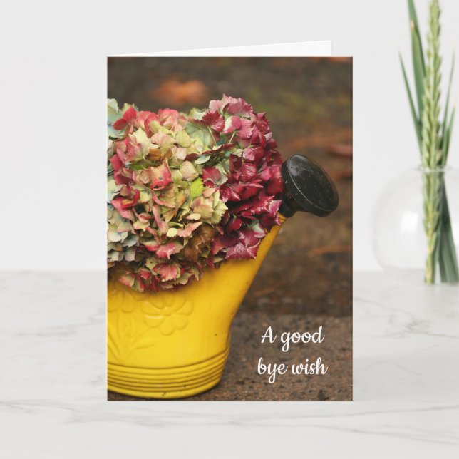 Cartão de Saudação Dobrado do Buquê de outono (Frente)