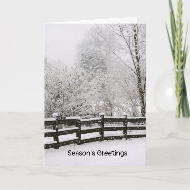 Cartão de Saudação Dobrado do Natal (Frente)