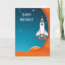 Cartão de Saudação Dobrado do Shuttle de Espaço Mo