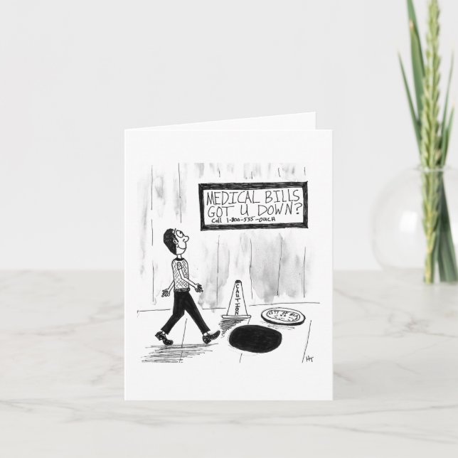 Cartão de Saudação Dobrado (em branco por dentro) (Frente)