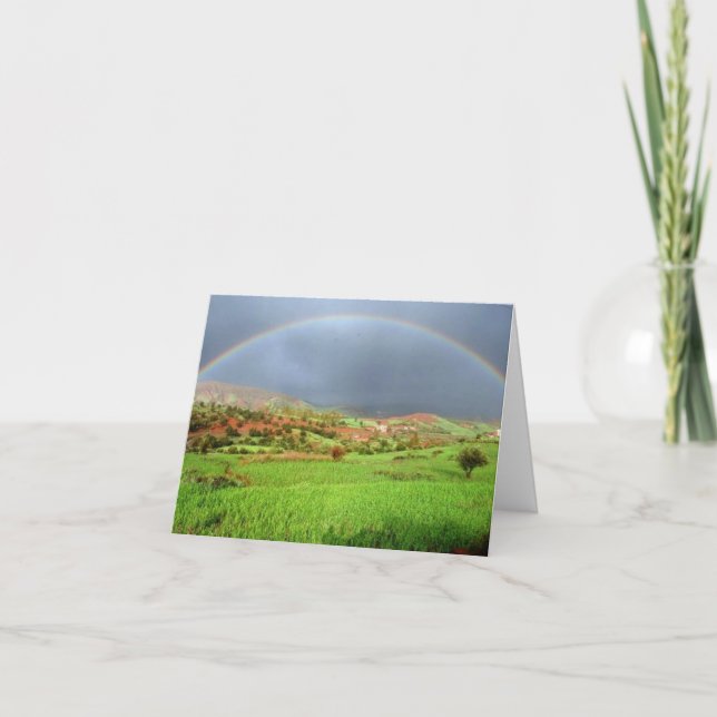 Cartão de saudação dobrado - Marrocos (Frente)