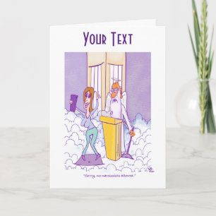 Cartão de Saudação Dobrado Narcisista