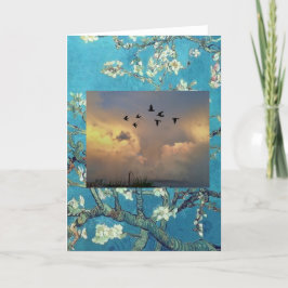 Cartão de saudação dobrado padrão de 5" x 7"