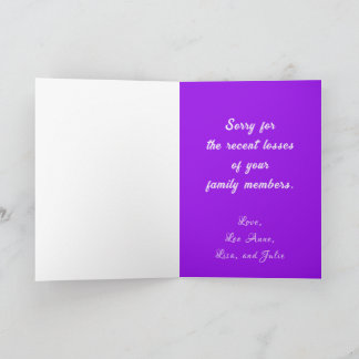 Cartão de saudação dobrado para compartilhar simpa