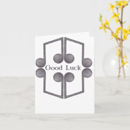 Cartão de saudação dobrado para música de boa sort