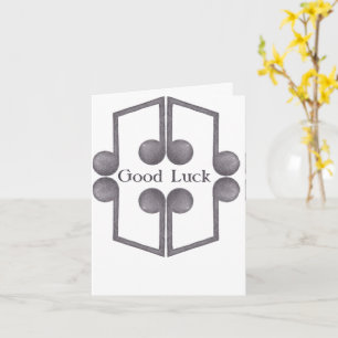 Cartão de saudação dobrado para música de boa sort