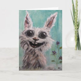 Cartão de Saudação Dobrado pelo Coelho