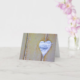 Cartão de Saudação Dobrado pelo Coração de Cerca