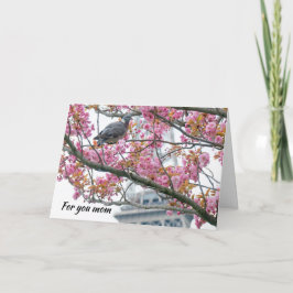 Cartão de saudação dobrado pelo dia de as mães