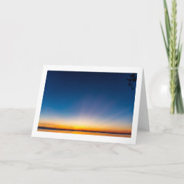 Cartão de saudação dobrado pelo vazio "Earth Rays"