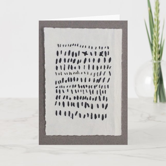 Cartão de saudação dobrado standard de 5" x 7" (Frente)