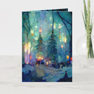 Cartão de saudação dobrado standard de 5" x 7"