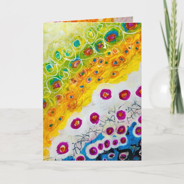 Cartão de saudação dobrado standard de 5" x 7" (Frente)