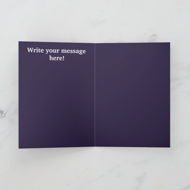 Cartão de Saudação Dobrável Eid Mubarak (Interior)