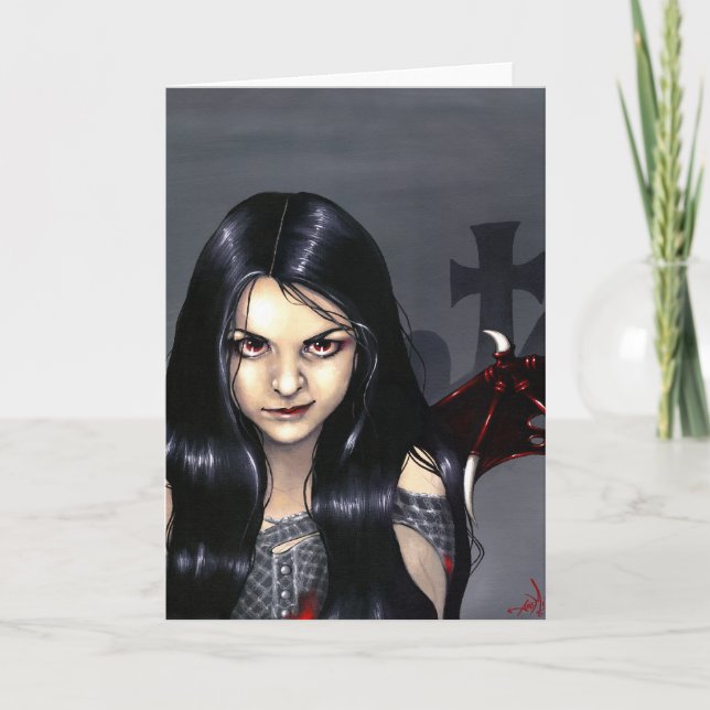 Cartão de Saudação "Dores de Fome" (Frente)