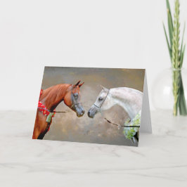 Cartão de Saudação dos Campeões do Cavalo Árabe