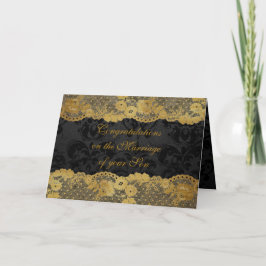 Cartão de Saudação dos Pais de Parabéns Noivas