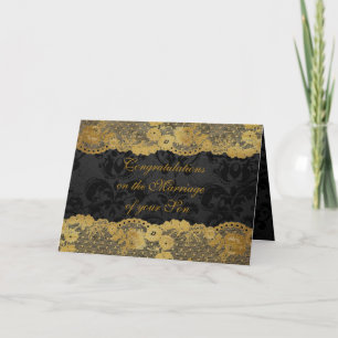 Cartão de Saudação dos Pais de Parabéns Noivas