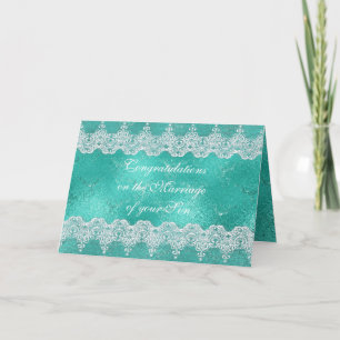 Cartão de Saudação dos Pais de Parabéns Noivas