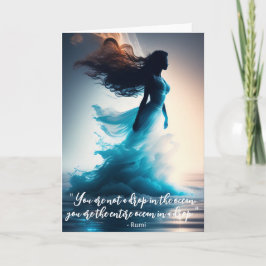 Cartão de Saudação Dreamscape de Citação do Rumi O