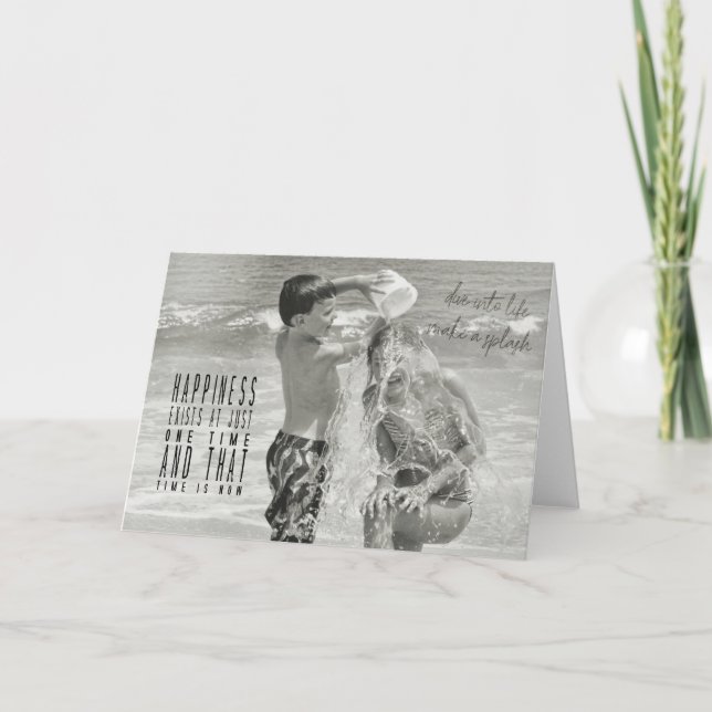 Cartão de Saudação DRENCHED (Frente)