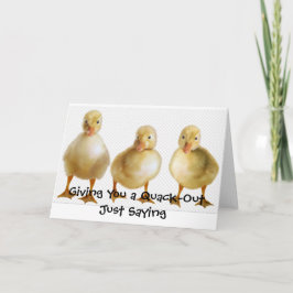 Cartão de Saudação Duck