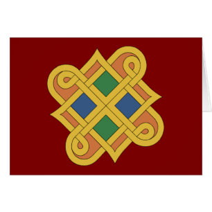 Cartão de Saudação Durrow Knotwork 2016
