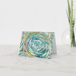 Cartão de saudação Echeveria imbricata