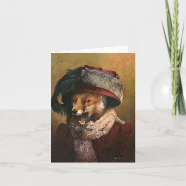 Cartão de Saudação Edwardian Vixen (Frente)