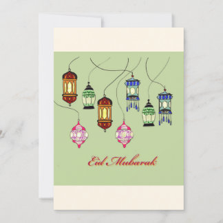 Cartão de saudação Eid Mubarak