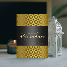 Cartão de Saudação Elegante Rhombus Pattern Ramada