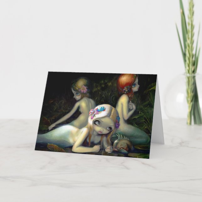 Cartão de saudação "Elementos para a água" (Frente)