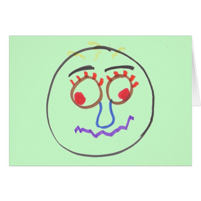 Cartão de Saudação Engraçado (Frente Horizontal)