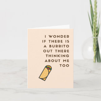 Cartão de Saudação Engraçado Burrito