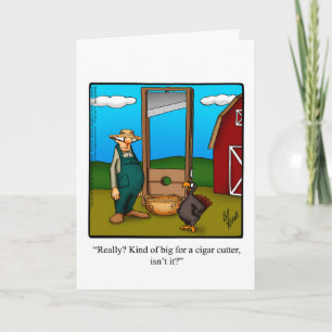 Cartão de Saudação Engraçado de Ação de Graças "Es