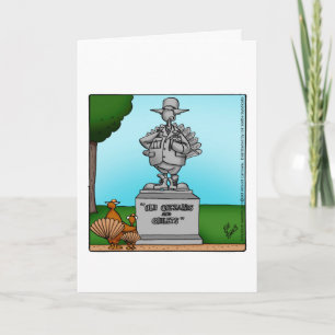 Cartão de Saudação Engraçado de Ação de Graças "Es