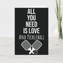 Cartão de Saudação Engraçado de Pickleball para Jo