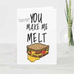 Cartão de Saudação Engraçado de Queijo Enganado